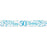 Sparkling Fizz Blue & Silver Banner 2.7m