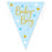 Blue & Gold Baby Boy Holographic Bunting 3.9M
