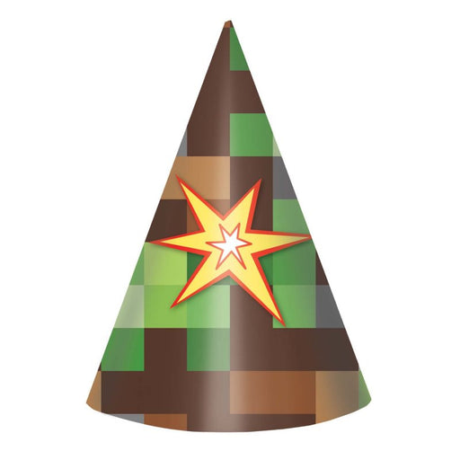 TNT Cone Party Hats Pack of 8