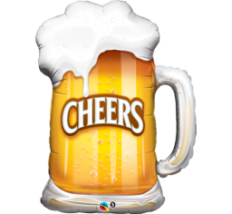 Foil Balloon Supershape 35” Cheers! Beer Mug