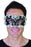 Black Eye Mask With Silver Glitter Detail