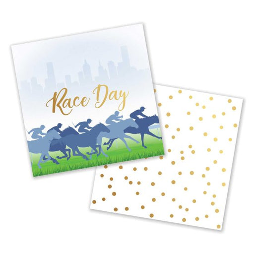 Race Day Beverage Napkins 16 Pk