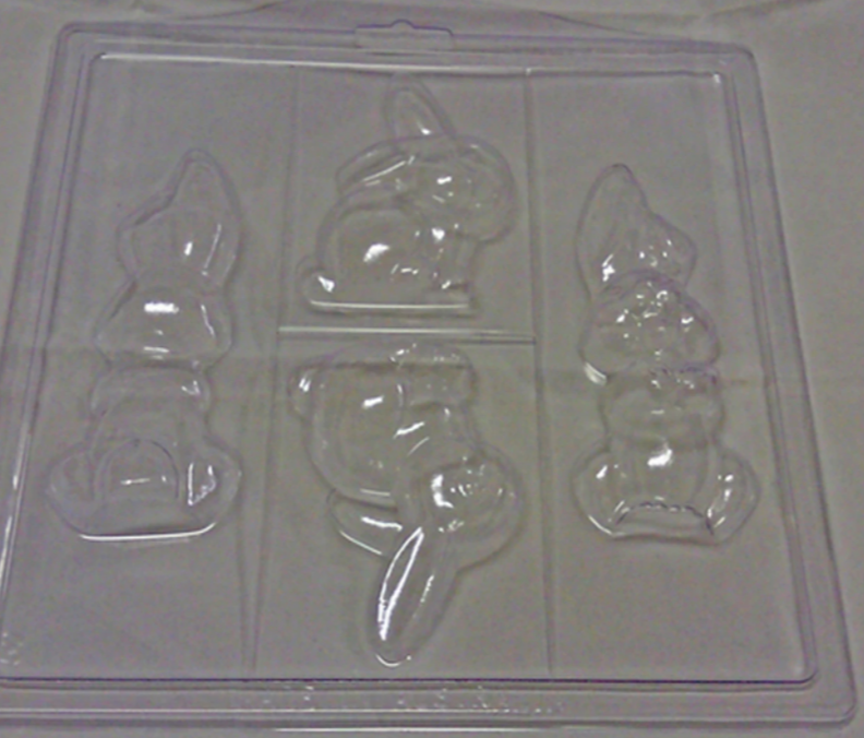 8 & 12 cm 3D Rabbit Mould