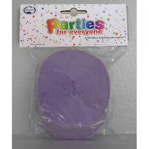 Lilac 30m Long x 45mm Wide Crepe Streamer