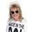 80's Mullet Wig Ash Blonde