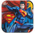 SUPERMAN SQUARE 9" PLATE 8 PACK