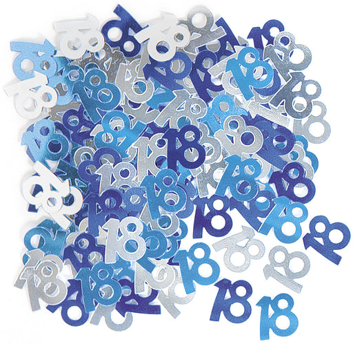 Glitz Blue Scatter Confetti - 18th