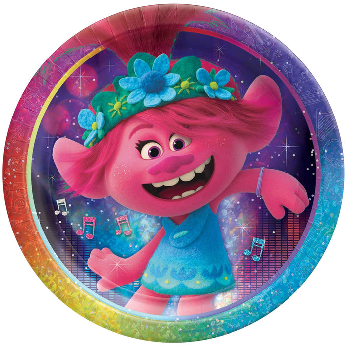 Trolls 9"/ 23cm Paper Lunch Plates