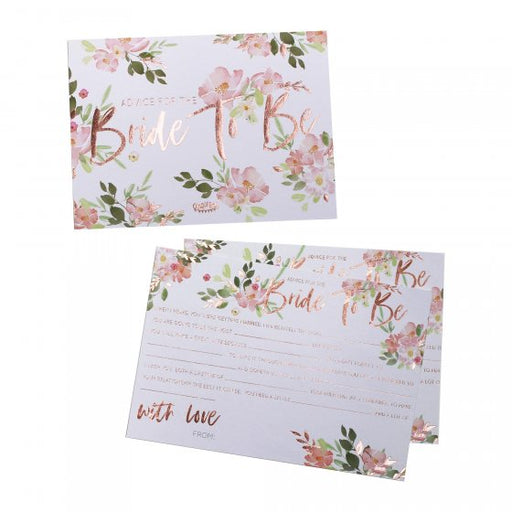Floral Hen Party Advice Cards