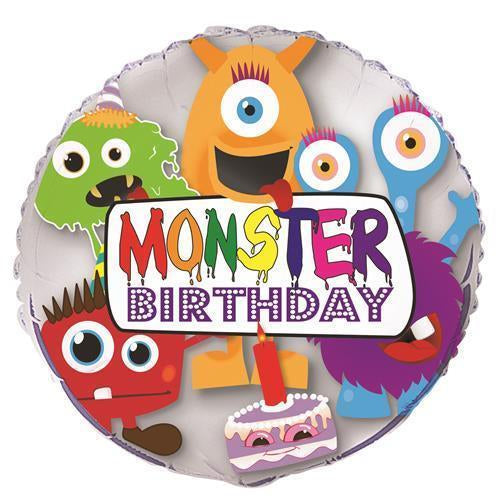 Monsters Birthday 18'' Foil Balloon