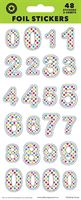 Polka Dot Number Stickers