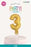 Gold 5" Foil Balloon Cake Topper