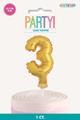 Gold 5" Foil Balloon Cake Topper