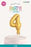 Gold 5" Foil Balloon Cake Topper