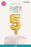 Gold 5" Foil Balloon Cake Topper