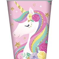 Paper Cups Unicorn 8 Pack