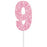 Cake Topper Glitter Pink Number 9