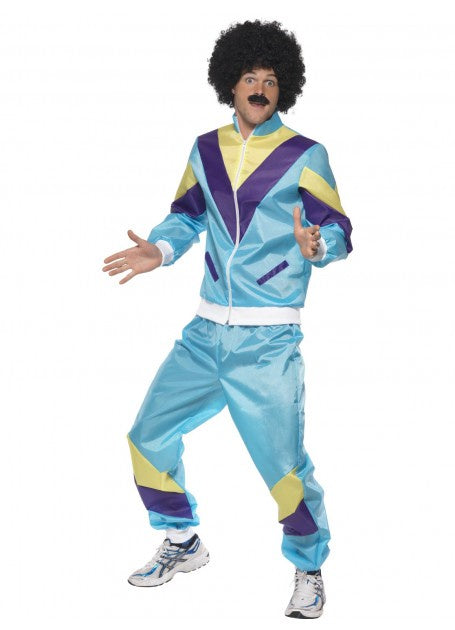 80's Blue Shell Suit Costume