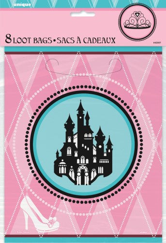 Party Loot Bags 8 Pack - Fairytale Princess