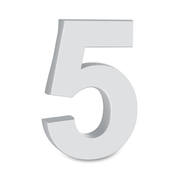 5 Number Alpha Art Wooden — Red Fox Party Supplies
