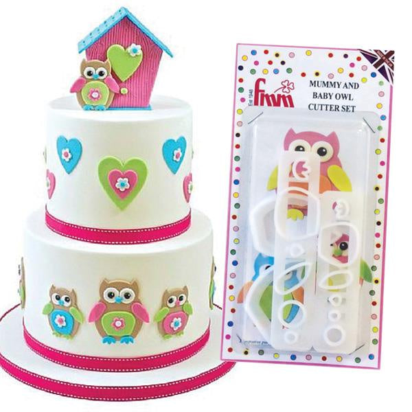 FMM Mummy & Baby Owl Cutter Set