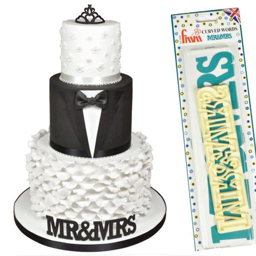 FMM Curved Words Cutter Mr & Mrs