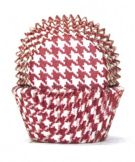 700 Baking Cups Red Hounds Tooth 100 Piece Pack