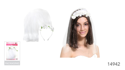 Floral Veil Headband