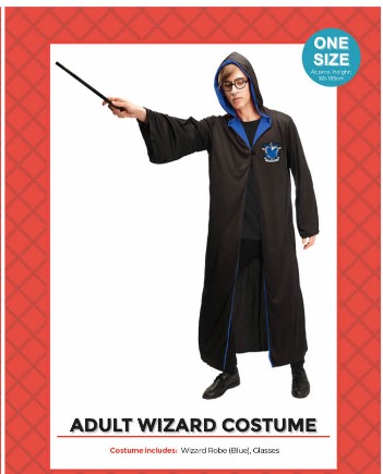 Adult Wizard Robe Blue