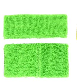 Neon Green Headband and Wristband Set