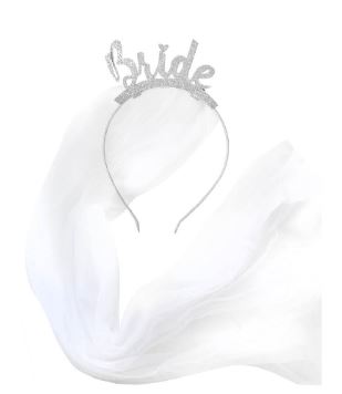 Bride Headband Silver