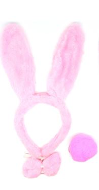 Pink Rabbit 3 Piece Set
