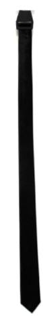 Long Slim Black Tie
