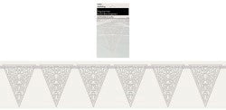 Lace Paper Flag Banner