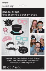 10 PHOTO PROPS - WEDDING