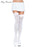 Leg Avenue Over The Knee Stocking White With LT. Pink Bow