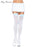 Leg Avenue Over The Knee Stocking White With LT. Blue Bow