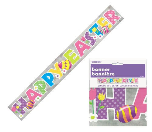 Happy Easter Foil Banner 2.73m