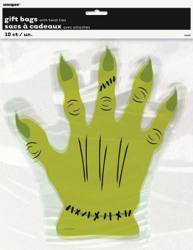 10 Monster Hand Cello Bags