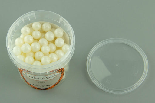 Pearly White Edible Cachous Pearls 8mm