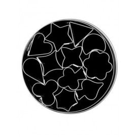 Set of 12 Tin Plate Aspic Cutters