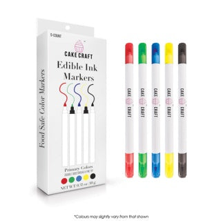 Cake Craft Edible Ink Markers Primary Colours 5 Pack