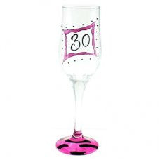 Champagne Flute Zebra Pink 30