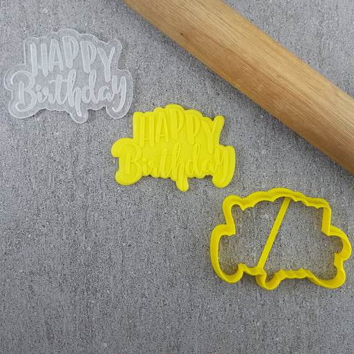 Happy Birthday Cutter & Debosser Set