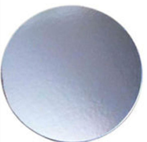 Cake Board Silver 6 Inch Round Cardboard 3mm Thick