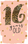 16 Years Old Today Gold & Rose Gold Birthday Card