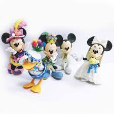 Mickey, Minnie, Donald | Plastic Figurines | Assorted 1 Each