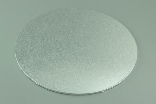 Round Silver Masonite Cake Board