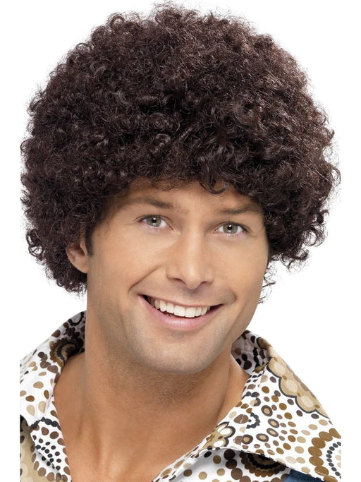 Brown 70's  Afro Wig