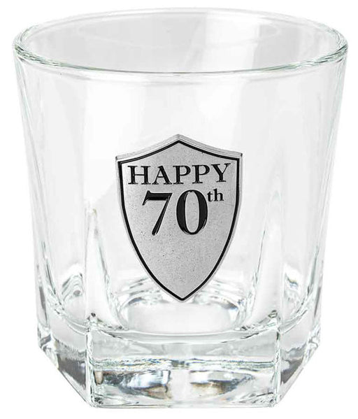 70th Whisky Glass 210ml
